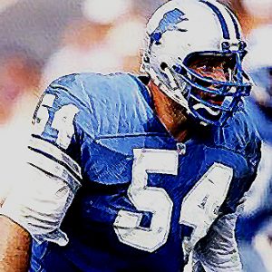 Chris Spielman playing in Lions uniform