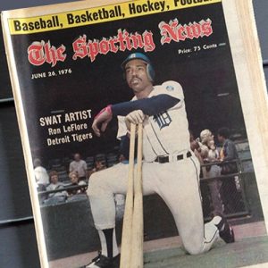 Ron LeFlore on cover of The Sporting News
