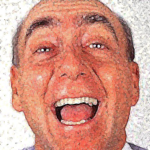 Illustrated portrait of Dick Vitale