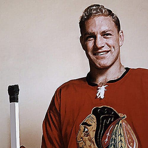 Bobby Hull in Blackhawks uniform