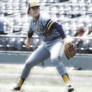 Lary Sorenson in Brewers uniform