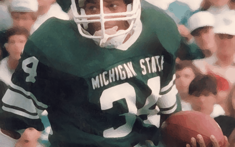 Lorenzo White in Spartans uniform